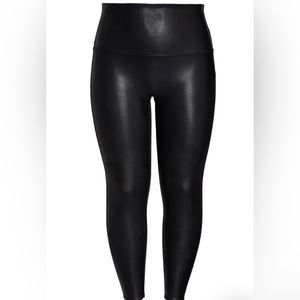 Spanx Faux Leather Leggings black 1X